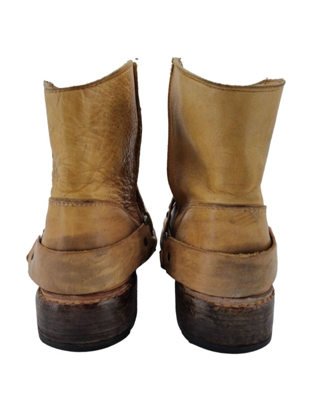 Bed Stu Benchmade Exeter Mens 10 Leather Harness Ankle Boots Cobbler Series - Picture 6 of 14